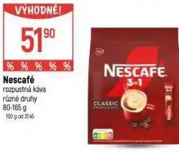 Globus Nescafé rozpustná káva nabídka