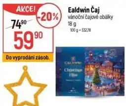 Globus Ealdwin Čaj vánoční čajové obálky nabídka