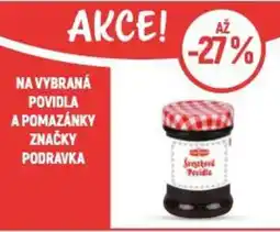 Globus Na vybraná povidla a pomazánky značky podravka nabídka