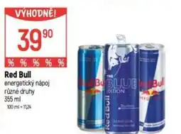 Globus Red Bull energetický nápoj nabídka