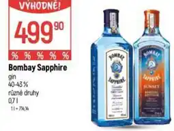Globus Bombay Sapphire gin 40-43% nabídka