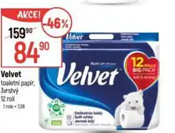 Globus Velvet toaletní papír, 3vrstvý nabídka