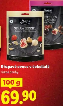Lidl Deluxe Křupavé ovoce v čokoládě nabídka