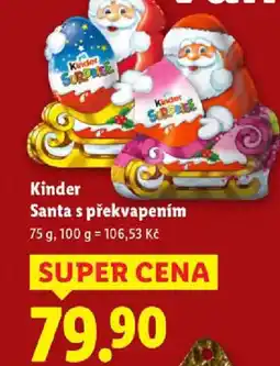 Lidl Kinder Santa s překvapením nabídka