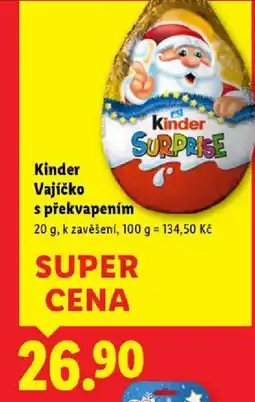 Lidl Kinder Vajíčko s překvapením nabídka