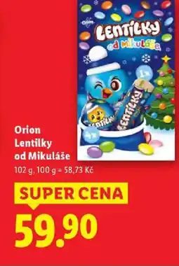 Lidl Orion Lentilky od Mikuláše nabídka