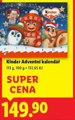 Lidl Kinder Adventní kalendář nabídka