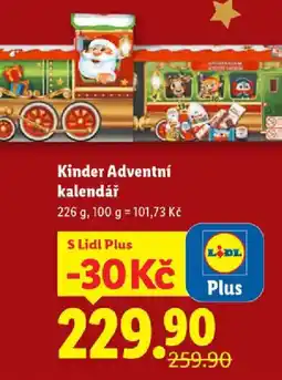 Lidl Kinder Adventní kalendář nabídka