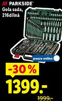 Lidl PARKSIDE Gola sada, 216dílná nabídka
