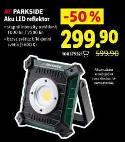 Lidl PARKSIDE Aku LED reflektor nabídka
