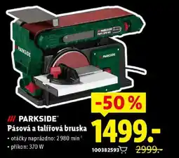 Lidl PARKSIDE Pásová a talířová bruska nabídka