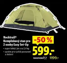 Lidl Rocktrail Kempinkový stan pro 2 osoby Easy Set-Up nabídka