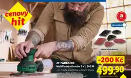 Lidl PARKSIDE Multifunkční bruska 3 v 1, 200 W nabídka