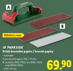 Lidl PARKSIDE Držák brusného papíru / brusné papíry nabídka