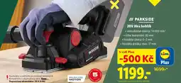 Lidl PARKSIDE 20V Aku hoblík nabídka