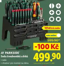 Lidl PARKSIDE Sada šroubováků a bitů nabídka