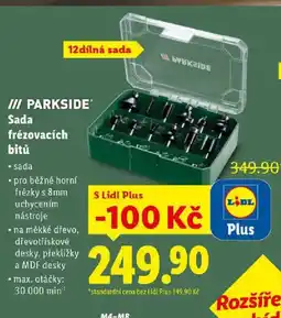 Lidl PARKSIDE Sada frézovacích nabídka