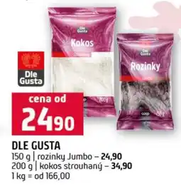 Terno DLE GUSTA KOKOS STROUHANÝ nabídka