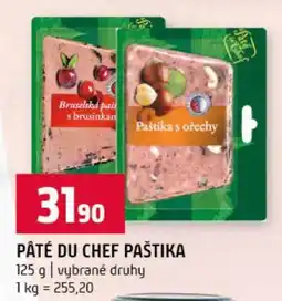 Terno PATÉ DU CHEF Paštika nabídka