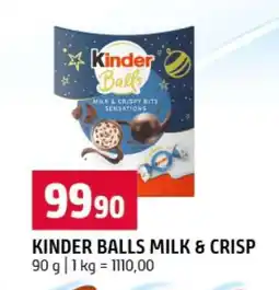Terno KINDER BALLS MILK & CRISP nabídka