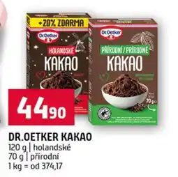 Terno Dr. Oetker Kakao nabídka