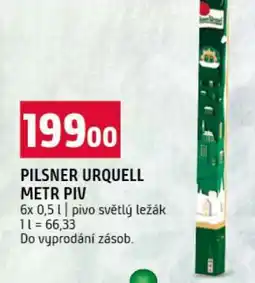 Terno Pilsner Urquell Metr piv nabídka
