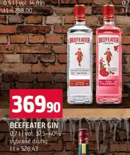 Terno Beefeater Gin nabídka