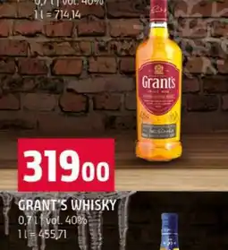 Terno GRANT’S Whisky nabídka