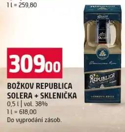 Terno BOŽKOV REPUBLICA SOLERA + SKLENIČKA nabídka