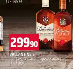 Terno Ballantine’s nabídka