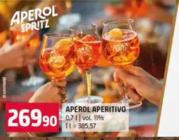 Terno Aperol Aperitivo nabídka