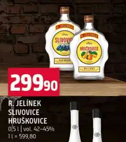 Terno R. JELÍNEK SLIVOVICE HRUŠKOVICE nabídka