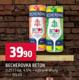 Terno Becherovka Beton nabídka