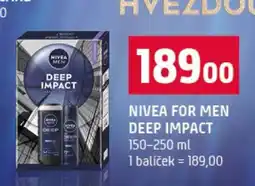 Terno NIVEA FOR MEN DEEP IMPACT nabídka