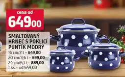 Terno SMALTOVANÝ HRNEC S POKLICÍ PUNTÍK MODRÝ nabídka