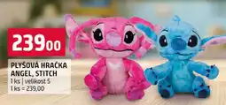Terno PLYŠOVÁ HRAČKA ANGEL, STITCH nabídka