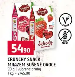 Terno CRUNCHY SNACK MRAZEM SUŠENÉ OVOCE nabídka