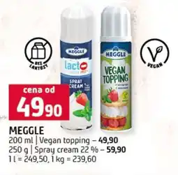 Terno MEGGLE VEGAN TOPPING nabídka