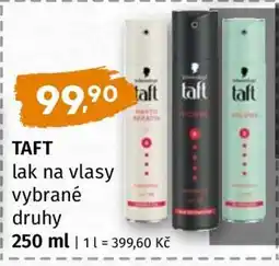 Terno TAFT lak na vlasy vybrané druhy nabídka