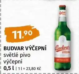 Terno Budvar výčepní nabídka