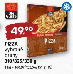 Terno Pizza vybrané druhy nabídka