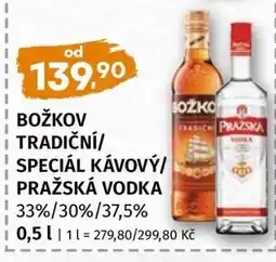 Terno BOŽKOV TRADIČNÍ/SPECIÁL KÁVOVÝ/PRAŽSKÁ VODKA nabídka