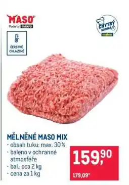 Makro Mělněné maso mix nabídka