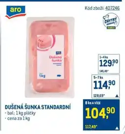 Makro Dušená šunka standardní nabídka