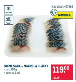 Makro SHIME SABA – MAKRELA PLÁTKY nabídka