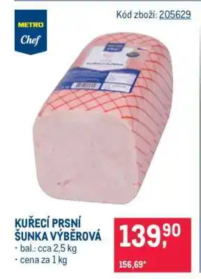 Makro Kuřecí prsní šunka výběrová nabídka