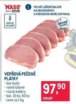 Makro VEPŘOVÁ PEČENĚ PLÁTKY nabídka
