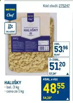 Makro Halušky nabídka