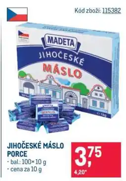 Makro JIHOČESKÉ MÁSLO PORCE nabídka