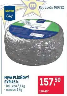 Makro NIVA PLÍSŇOVÝ SÝR 45 % nabídka